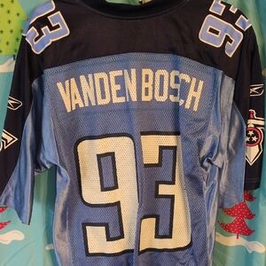 Reebok Blue and Black Football Jersey